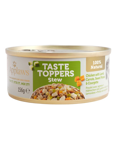 APPLAWS Taste Troppers hrana umeda caine, tocana cu pui, miel si morcovi  156 g