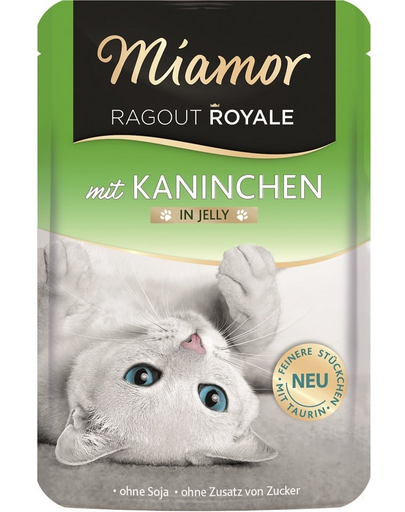 MIAMOR Ragout Royale in Jelly Rabbit iepure in aspic pentru pisica 100 g