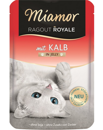 MIAMOR Ragout Royale in Jelly Veal plic cu jeleu pentru pisici 100 g vitel