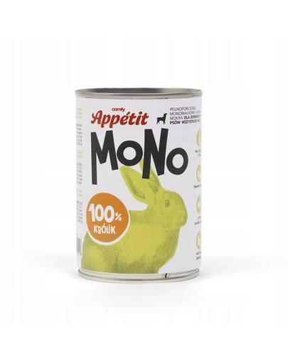 COMFY APPETIT MONO Conserva hrana monoproteica pentru caini, cu iepure 400 g