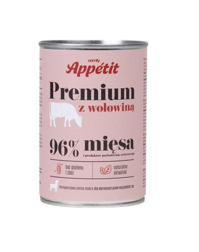 COMFY APPETIT PREMIUM Hrana caine adult, cu vita 400 g