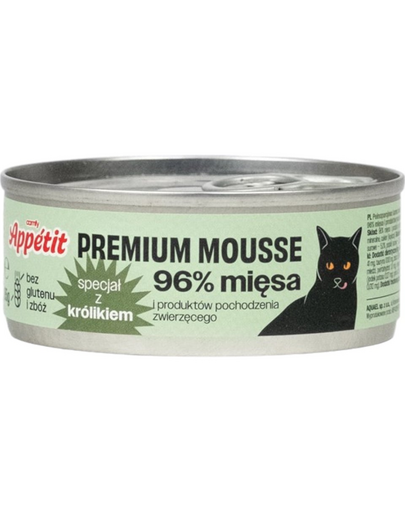 COMFY APPETIT PREMIUM Mousse Conserva pisica, cu iepure 85 g