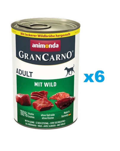 ANIMONDA GranCarno Adult vanat 6x400g hrana pentru caini