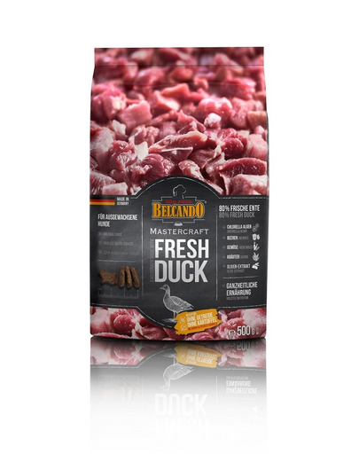 BELCANDO Mastercraft Fresh duck Hrana uscata pentru caini adulti activi, cu rata 500 gr