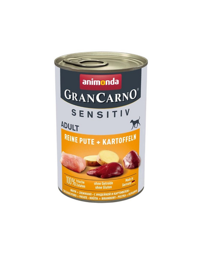 ANIMONDA Grancarno Sensitive hrana caini sensibili, curcan si cartofi 400 g
