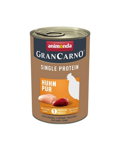 ANIMONDA GranCarno Single Protein Adult Chicken pure 400 g hrana monoproteina caini adulti, pui