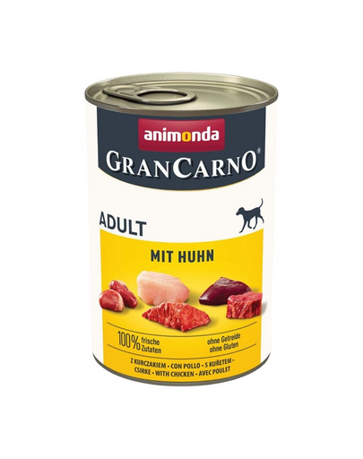 ANIMONDA GranCarno Adult with Chicken 400 g cu pui, conserva hrana caini adulti