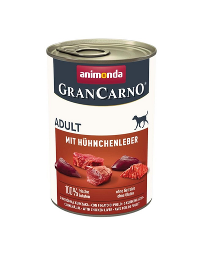 ANIMONDA GranCarno Adult with Chicken liver 400 g ficata de pui, hrana caine adult