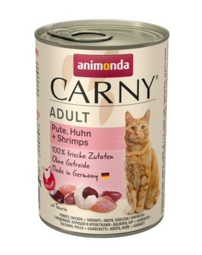 ANIMONDA Carny Adult curcan, pui și creveți 400 gr