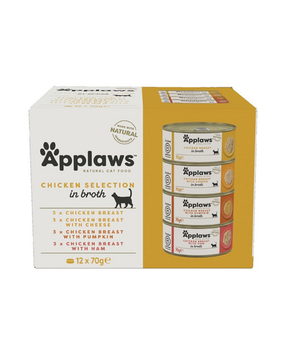 APPLAWS Collection hrana umeda pentru pisici, mix arome 12 x 70 gr