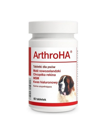 DOLFOS ArthroHA 60 tab. supliment cu acid hialuronic pentru articulatii caini