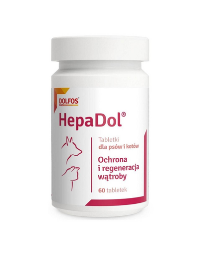 DOLFOS HepaDol 60 tab. protectie si regenerare ficat caini si pisici