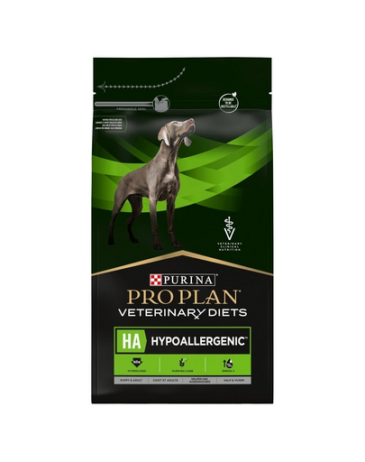 PURINA Pro Plan Veterinary Diets Canine HA Hypoallergenic hrana uscata dietetica pentru caini cu diverse alergii 11 kg