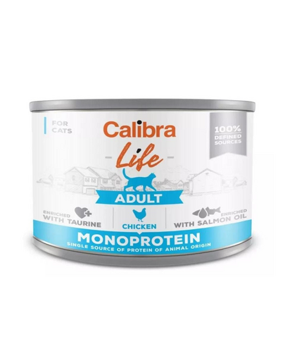 CALIBRA Cat Life Adult Chicken 200 g hrana de pui monoproteica pentru pisici