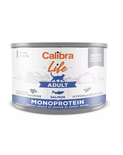 CALIBRA Cat Life Adult Salmon 200 g hrana monoproteica pentru pisici cu somon