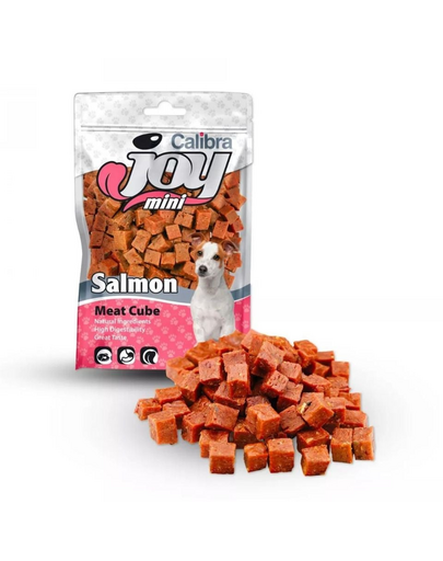 CALIBRA Dog Joy Mini Salmon Cube 70 g cuburi din somon pentru caini