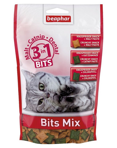 BEAPHAR Bits mix 150 g recompense pentru pisici 3 in 1