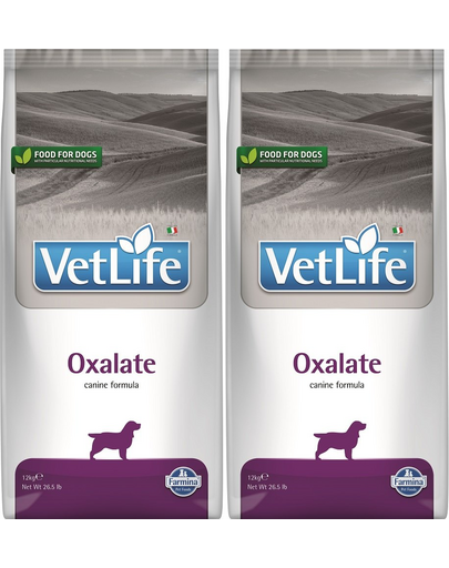 FARMINA Vet Life Dog Oxalate 2x12 kg hrana caini cu probleme renale si ale tractului urinar