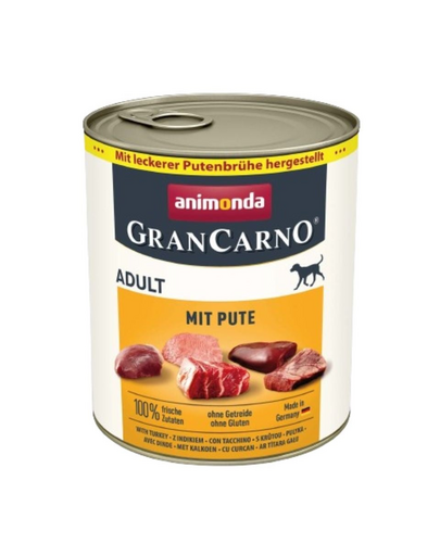 ANIMONDA GranCarno Adult curcan 800 g hrana umeda pentru caini