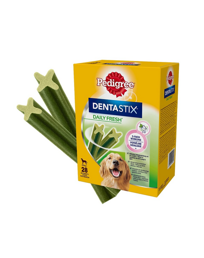 PEDIGREE DentaStix Daily Fresh 4x270g batoane de ros pentru caini de talie mare, cu ceai verde