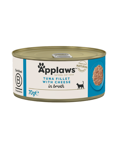 APPLAWS Mancare umeda pentru pisici, ton si branza 70 g