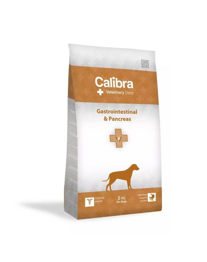 CALIBRA Veterinary Diet Dog Gastrointestinal & Pancreas 2 kg dieta veterinara pentru caini