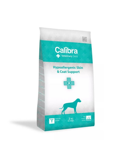 CALIBRA Veterinary Diet Dog Hypoallergenic Skin&Coat Support 2 kg dieta pentru caini