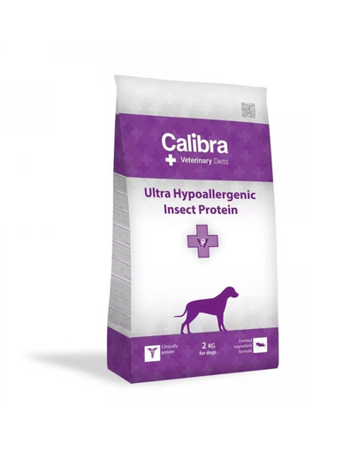 CALIBRA Veterinary Diet Dog Ultra-Hypoallergenic Insect 2 kg dieta completa pentru caini