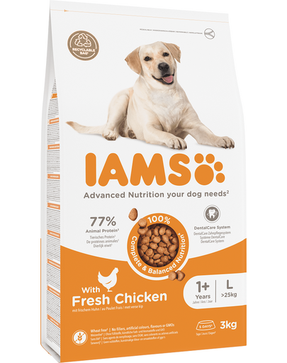 IAMS ProActive Health Adult Large Breed Chicken Hrana uscata caini adulti talie mare, cu pui 3 kg