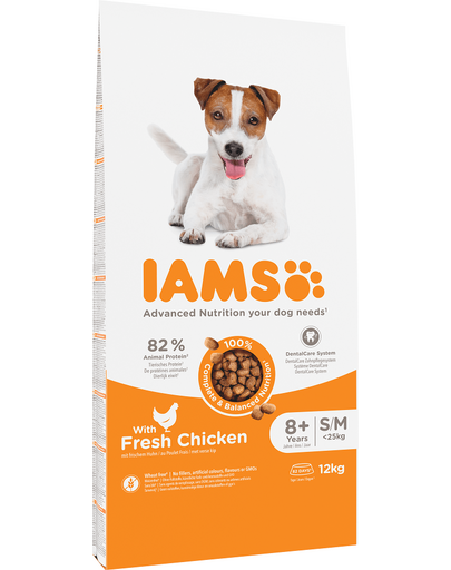 IAMS ProActive Health Mature & Senior All breeds Chicken Hrana uscata pentru caini senior de toate rasele, cu pui 12 kg