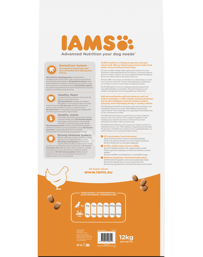 IAMS ProActive Health Mature & Senior All breeds Chicken Hrana uscata pentru caini senior de toate rasele, cu pui 12 kg