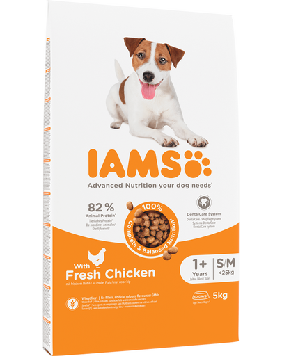 IAMS For Vitality Hrana uscata cu pui pentru caini de rasa mica si medie 5 kg