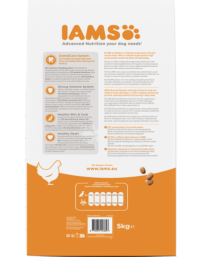 IAMS For Vitality Hrana uscata cu pui pentru caini de rasa mica si medie 5 kg