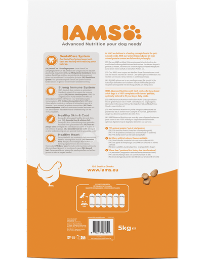 IAMS For Vitality Hrana uscata cu pui pentru cainii adulti de talie mare 5kg