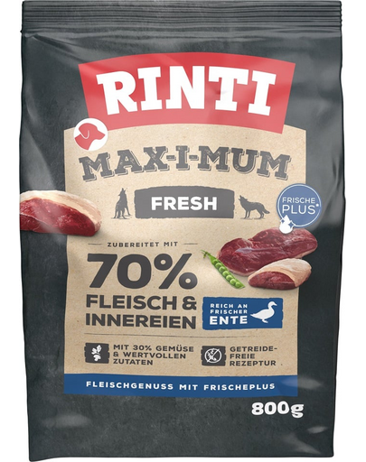 RINTI MAX-I-MUM Duck 800 g hrana uscata caini, cu rata