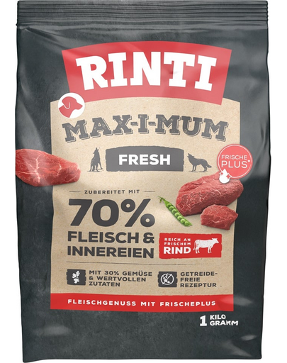 RINTI MAX-I-MUM Beef hrana uscata pentru caini adulti, cu vita 1 kg