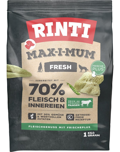 RINTI MAX-I-MUM Rumen hrana uscata pentru caini adulti, cu rumen 1 kg