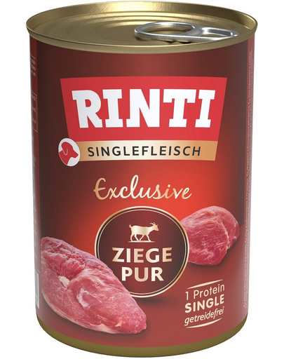 RINTI Singlefleisch Exclusive Goat Pure hrana monoproteina pentru caini 400 g capra