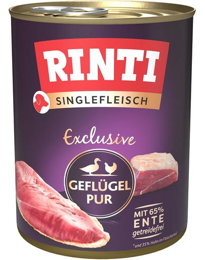 RINTI Singlefleisch Exclusive Poultry Pure hrana cu pasare, monoproteina 800 g