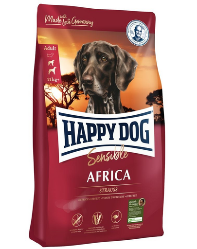 HAPPY DOG Supreme africa hrana uscat caini adulti senisbili 1 kg