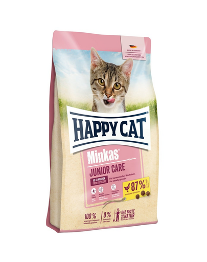 HAPPY CAT Minkas Junior Care, hrana uscata pentru pisoi, cu pui, 10 kg