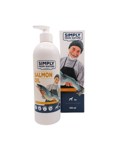 SIMPLY FROM NATURE Salmon oil Ulei de somon pentru caini si pisici 500 ml