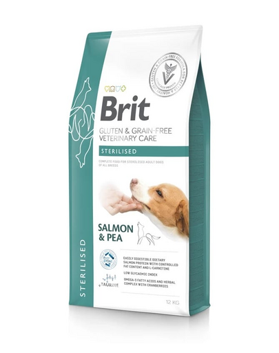 BRIT Veterinary Care Dog Gluten Grain free Sterilised 12 kg mancare pentru caini sterilizati