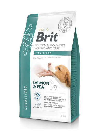 BRIT Veterinary Care Dog Gluten Grain free Sterilised 2 kg hrana pentru caini sterilizati