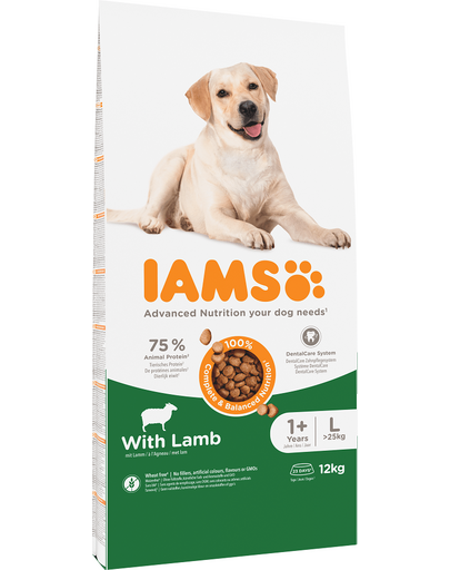 IAMS For Vitality Hrana uscata cu miel pentru cainii adulti de talie mare 12kg