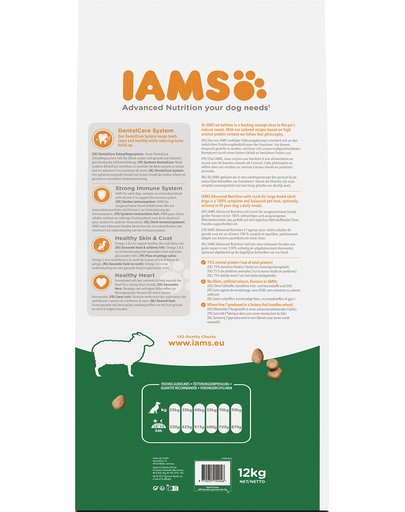 IAMS For Vitality Hrana uscata cu miel pentru cainii adulti de talie mare 12kg