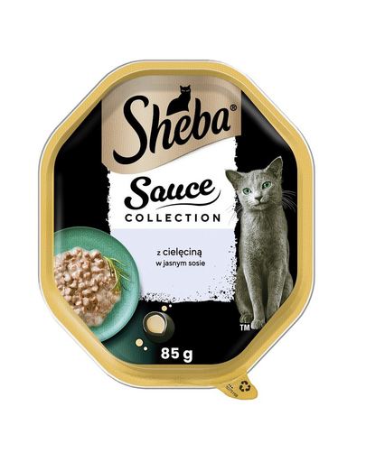 SHEBA Sauce Collection Set hrana umeda 22x85 g tavite cu carne de vitel