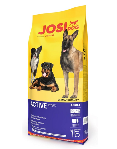 JOSERA JosiDog Active 15 kg hrana pentru caini adulti cu activitate fizica ridicata