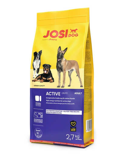 JOSERA JosiDog Active 2,7 kg hrana caini cu activitate ridicata