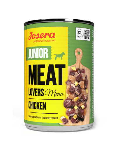 JOSERA Meat Lovers Junior Menu hrana cu pui pentru catelusi 400g